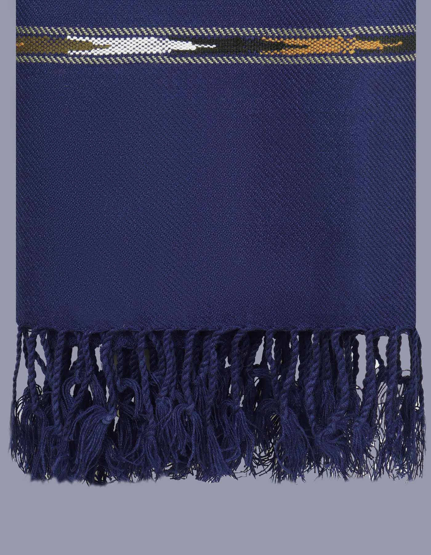 Plain Wool Blend Men Shawl