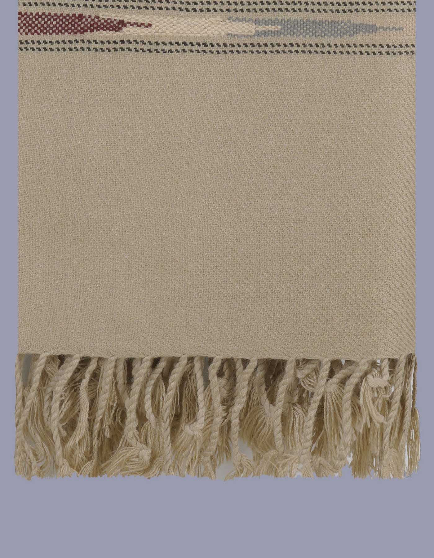Plain Wool Blend Men Shawl