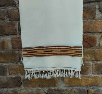 Plain Wool Blend Men Shawl