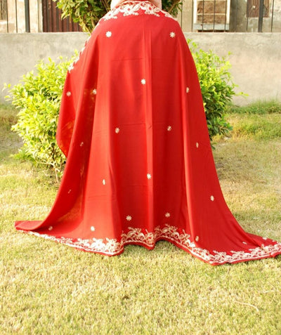 Swiss Lawn Shawl – Elegant Side Embroidery Border