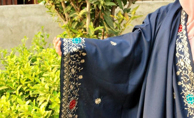 Swiss Lawn Shawl – Elegant Side Embroidery Border